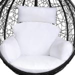 Rattan Swing Egg Chair for Garden, Patio, Indoor and Outdoor Use, with Stand, Cushion, and Cover - Image 6