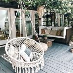 Hanging Chair Indoor/Outdoor Dorm Swing with Woven Tassel Rope, Portable - Image 4