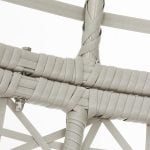 Lorelei Wicker Hanging Egg Chair with Stand - Indoor/Outdoor, Gray - Image 10