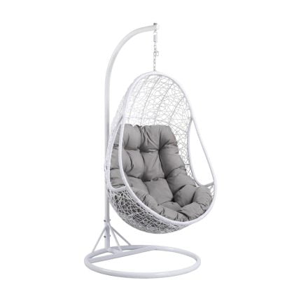 White Rattan Hammock Chair