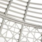 Lorelei Wicker Hanging Egg Chair with Stand - Indoor/Outdoor, Gray - Image 9