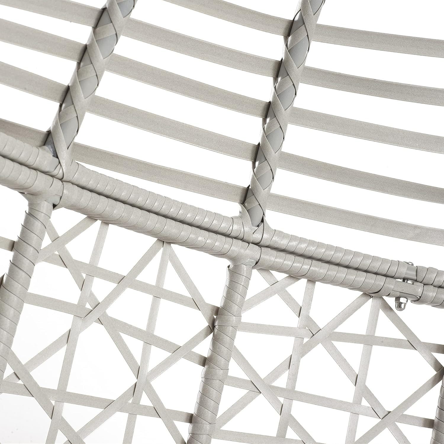 fdf65f64c8b8874890d3a91b32567114.jpg Lorelei Wicker Hanging Egg Chair with Stand - Indoor/Outdoor, Gray - Image 9